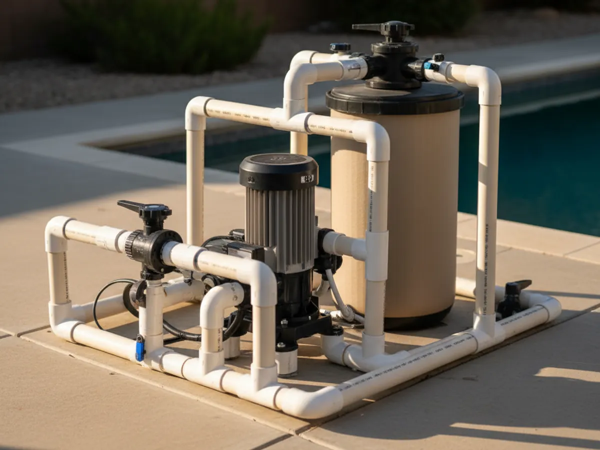 Pool Repair detail work by a licensed pool technician in San Diego, CA