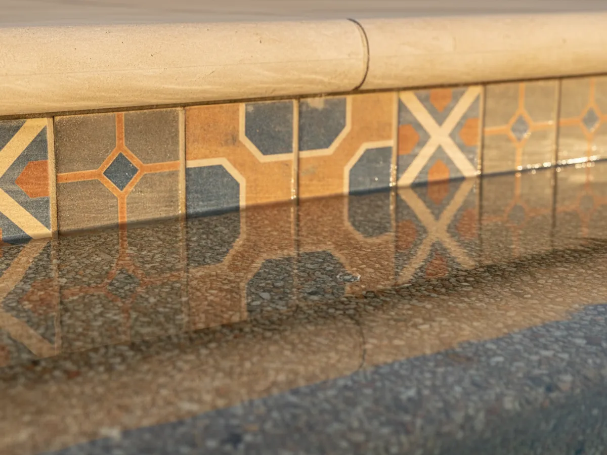 Resurfacing detail work by a licensed pool technician in Boulevard, CA