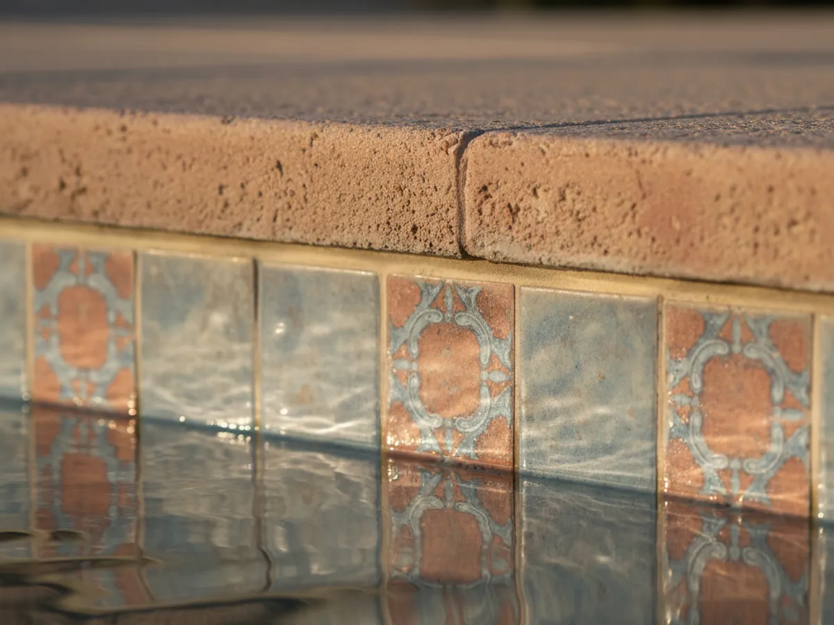 Tile Cleaning detail work by a licensed pool technician in Boulevard, CA